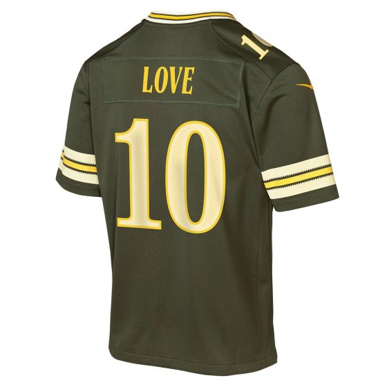 Youth Green Bay Packers #10 Jordan Love green  Rivalries Nike 2026 NFL Game Jersey
